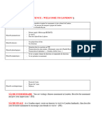 FIche de séquence - Welcome to London