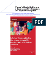Download Religion Womens Health Rights And Sustainable Development In Zimbabwe Volume 1 Sophia Chirongoma all chapter