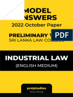 Industrial Law - Model Answers