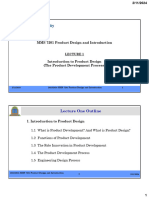 2023-24 MMS 7201 Lecture 1 - Introduction To Product Development