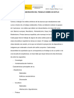 Guión para La Elaboración Del Trabajo Sobre Un Estilo Artístico