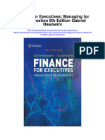 Download Finance For Executives Managing For Value Creation 6Th Edition Gabriel Hawawini full chapter