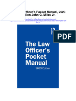 Download The Law Officers Pocket Manual 2023 Edition John G Miles Jr full chapter