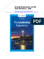 The Leadership Experience 8E 8Th Edition Richard L Daft Full Chapter
