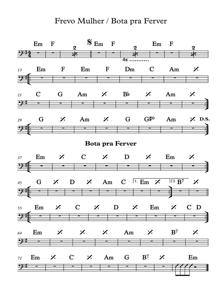 Frevo Mulher Bota Pra Ferver - em | PDF