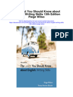 Download The Least You Should Know About English Writing Skills 13Th Edition Paige Wilso full chapter