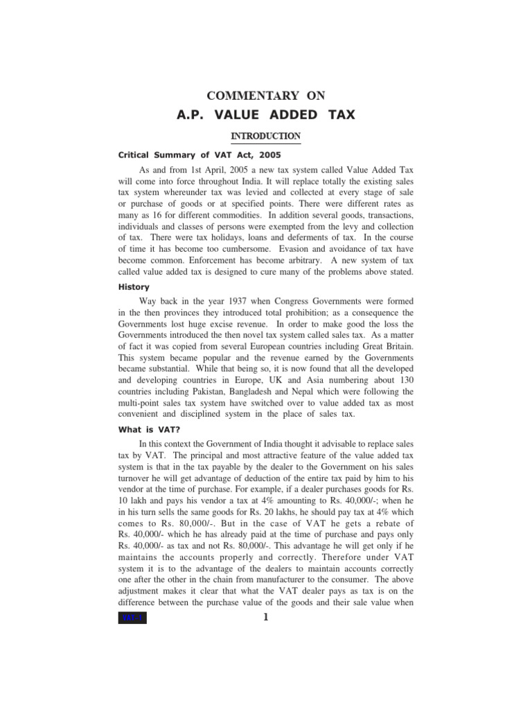 Vat 11th Edn 2012 Pdf Value Added Tax Taxes