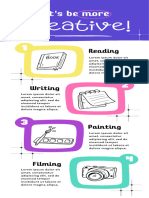 Blue Colorful Doodle Creative Activities Infographic