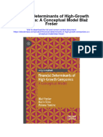 Financial Determinants of High Growth Companies A Conceptual Model Blaz Freser Full Chapter