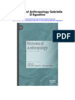 Histories of Anthropology Gabriella Dagostino Full Chapter