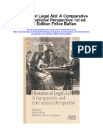 Histories of Legal Aid A Comparative and International Perspective 1St Ed 2021 Edition Felice Batlan Full Chapter