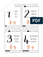 Cartes À Compter Jusqu'à 10