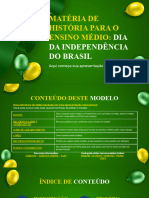 History Subject For High School - Independence Day of Brazil by Slidesgo