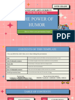 Language Arts Subject For High School - 10th Grade - The Power of Humor XL by Slidesgo