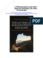 The Letters of Barsanuphius and John Desert Wisdom For Everyday Life John Chryssavgis 2 Full Chapter