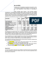 Seminar Question Overhead Cost Allocation and Apportionment