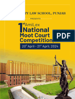 1st AmiLex National Moot Court Competition, 2024- Brochure