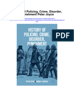 History of Policing Crime Disorder Punishment Peter Joyce Full Chapter