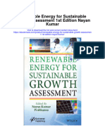 Renewable Energy For Sustainable Growth Assessment 1St Edition Nayan Kumar All Chapter