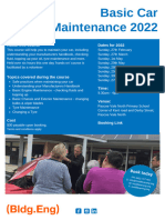 Flyer - Basic Car Maintenance 2022