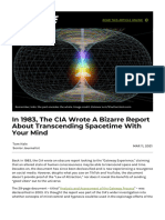 In 1983, The CIA Wrote A Bizarre Report About Transcending Spacetime With Your Mind