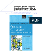 Download Wileys Solomons Fryhle Snyder Organic Chemistry For Jee Main Advanced 3Rd Edition M S Chouhan all chapter