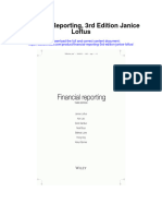 Financial Reporting 3Rd Edition Janice Loftus Full Chapter