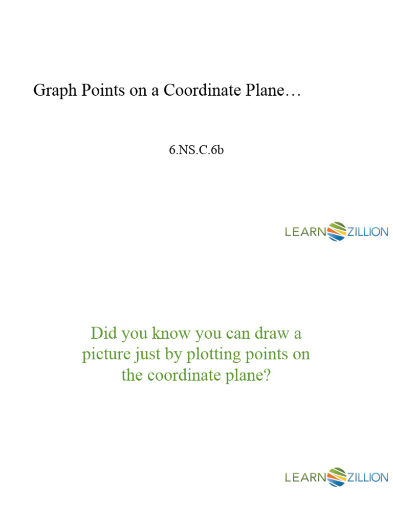Graphing Points on a Coordinate Plane | PDF | Cartesian Coordinate ...