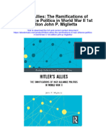 Download Hitlers Allies The Ramifications Of Nazi Alliance Politics In World War Ii 1St Edition John P Miglietta full chapter