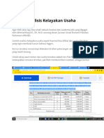 Contoh Analisis Kelayakan Usaha