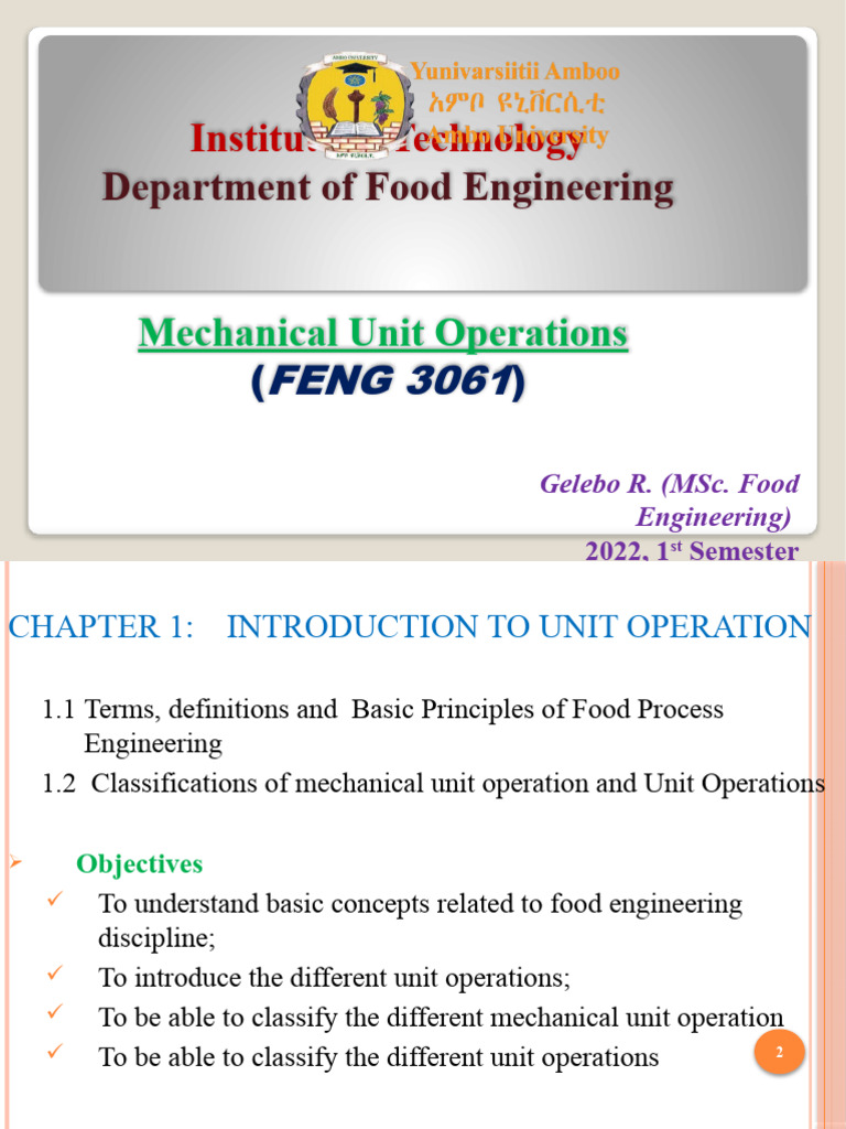 Overview of Mechanical Unit Operations | PDF | Heat Transfer | Sphere