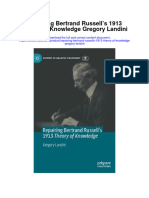 Repairing Bertrand Russells 1913 Theory of Knowledge Gregory Landini All Chapter