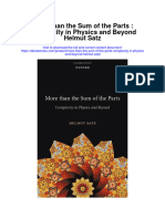 More Than The Sum of The Parts Complexity in Physics and Beyond Helmut Satz Full Chapter