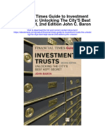 Download Financial Times Guide To Investment Trusts The Unlocking The Citys Best Kept Secret 2Nd Edition John C Baron full chapter