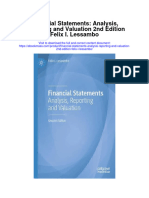 Financial Statements Analysis Reporting and Valuation 2Nd Edition Felix I Lessambo Full Chapter