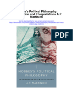 Hobbess Political Philosophy Interpretation and Interpretations A P Martinich Full Chapter