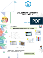 39-Welcome To Learning Self Check