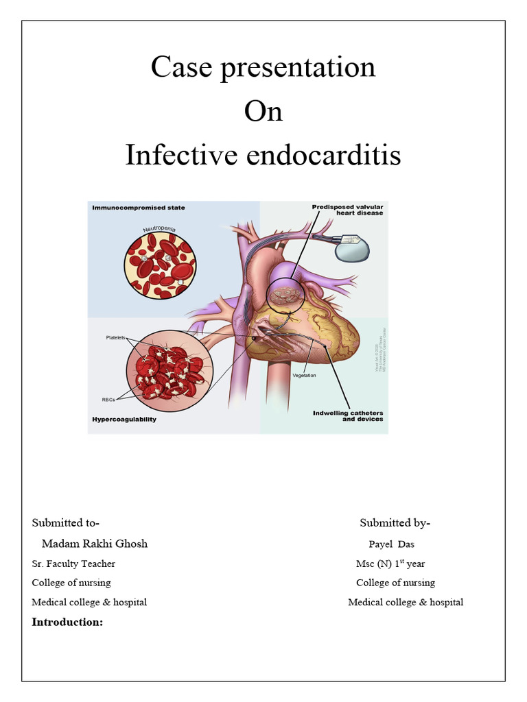 Case Presentation of Infective Endocarditis-1 | PDF | Heart | Cardiac ...