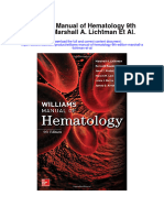 Williams Manual of Hematology 9Th Edition Marshall A Lichtman Et Al All Chapter