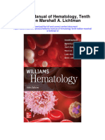 Williams Manual of Hematology Tenth Edition Marshall A Lichtman 2 All Chapter