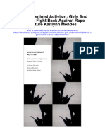 Digital Feminist Activism Girls and Women Fight Back Against Rape Culture Kaitlynn Mendes Full Chapter