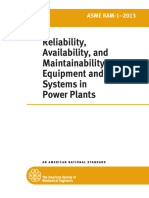 ASME RAM 1 2013 Reliability, Availability