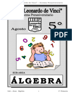 Agosto - Algebra - 5to