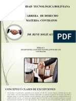 TEMA 11 EXCEPCIONES A LOS EFECTOS RELATIVOS A LOS CONTRATOS. 1