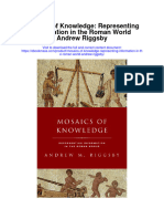 Download Mosaics Of Knowledge Representing Information In The Roman World Andrew Riggsby full chapter