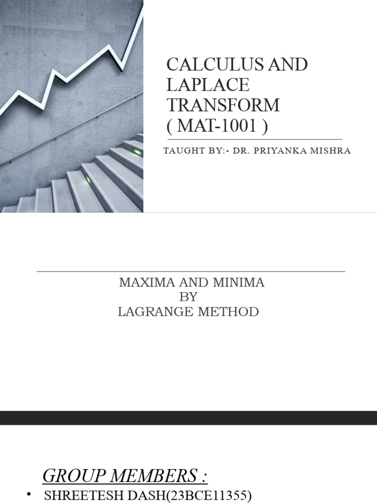 Lagrange Method for Maxima and Minima | PDF | Calculus | Mathematics