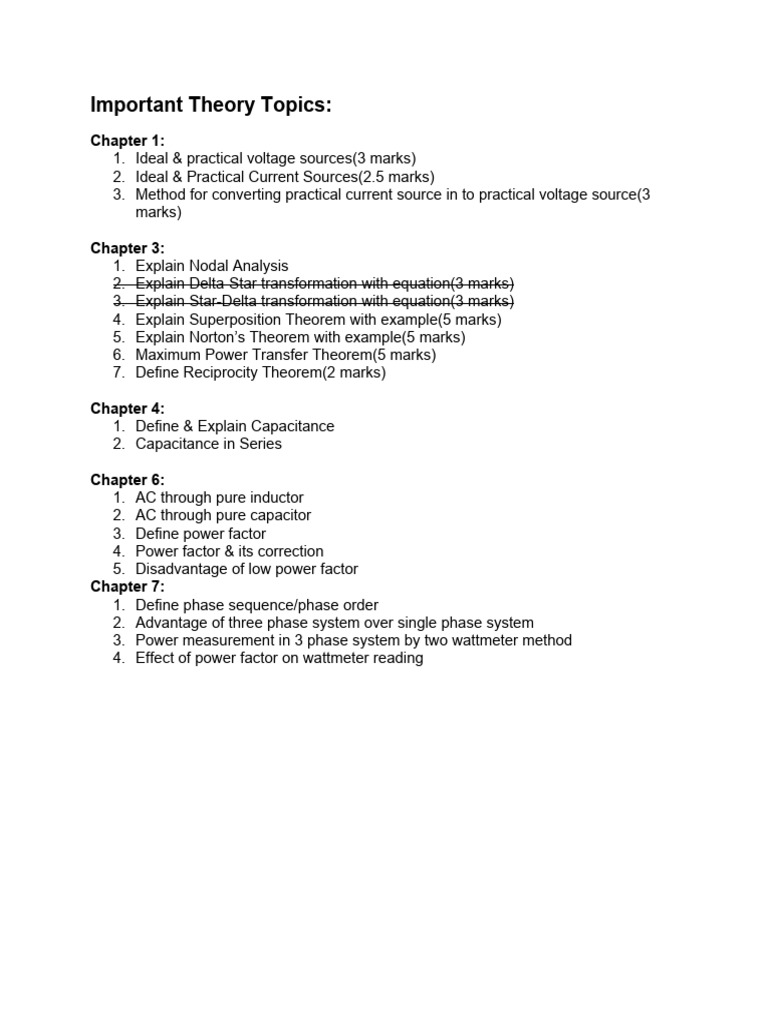 Key Electrical Theory Topics Explained | PDF | Teaching Methods ...
