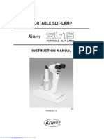 Slit Lamp Microscope  Kowa SL-15 Instruction Manual