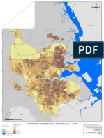 Mapa de Densidade Demográfica Área Urbana Do Município de Joinville Ago2021
