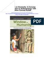 Window On Humanity A Concise Introduction To Anthropology 10Th Edition Conrad Kottak All Chapter